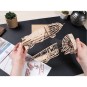 2.5D Loco Steam Express 79Pcs - Puzzle 3D Mécanique en Bois