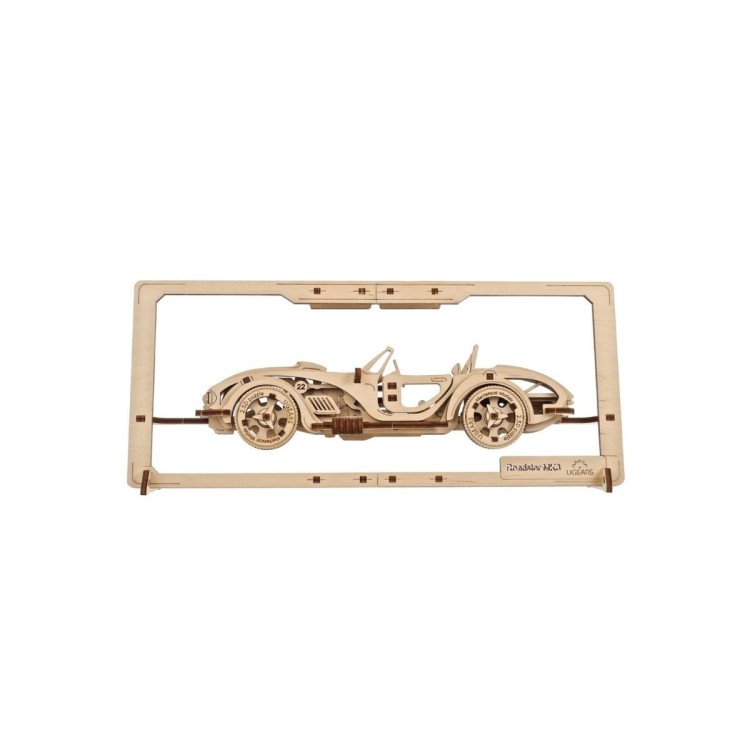 ugears 2 5d roadster mk3 62pcs puzzle 3d mecanique en bois maquette bois puzzle 3d