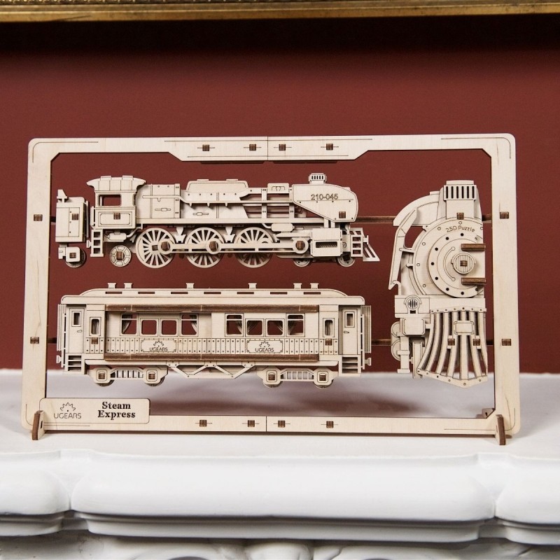 2.5D Zeppelin 49Pcs - Puzzle 3D Mécanique en Bois