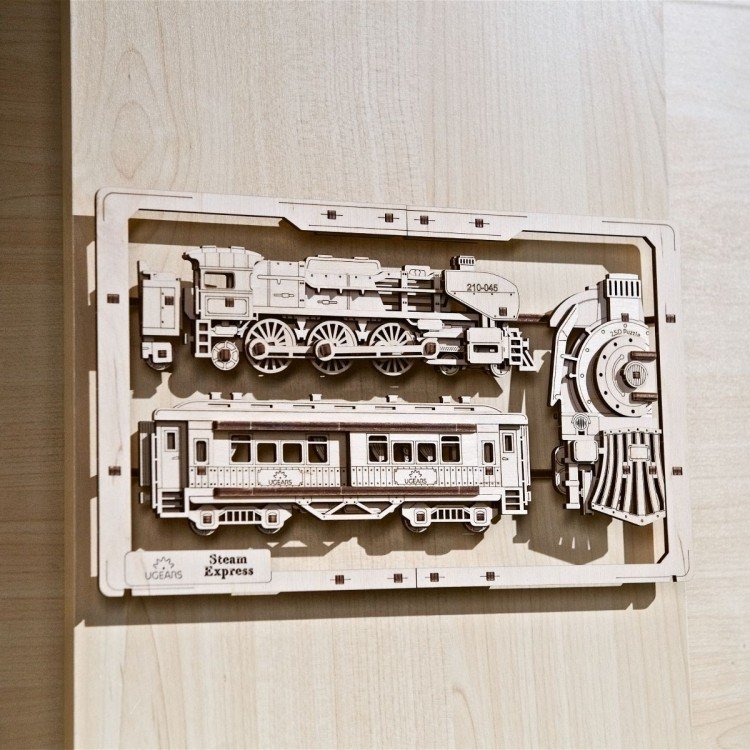 2.5D Zeppelin 49Pcs - Puzzle 3D Mécanique en Bois