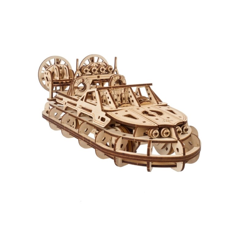 ugears aeroglisseur de secours 383pcs puzzle 3d mecanique en bois maquette bois puzzle 3d