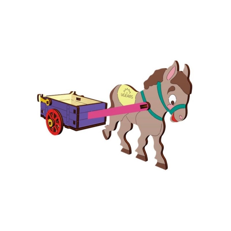 COLORING DONKEY AND CART