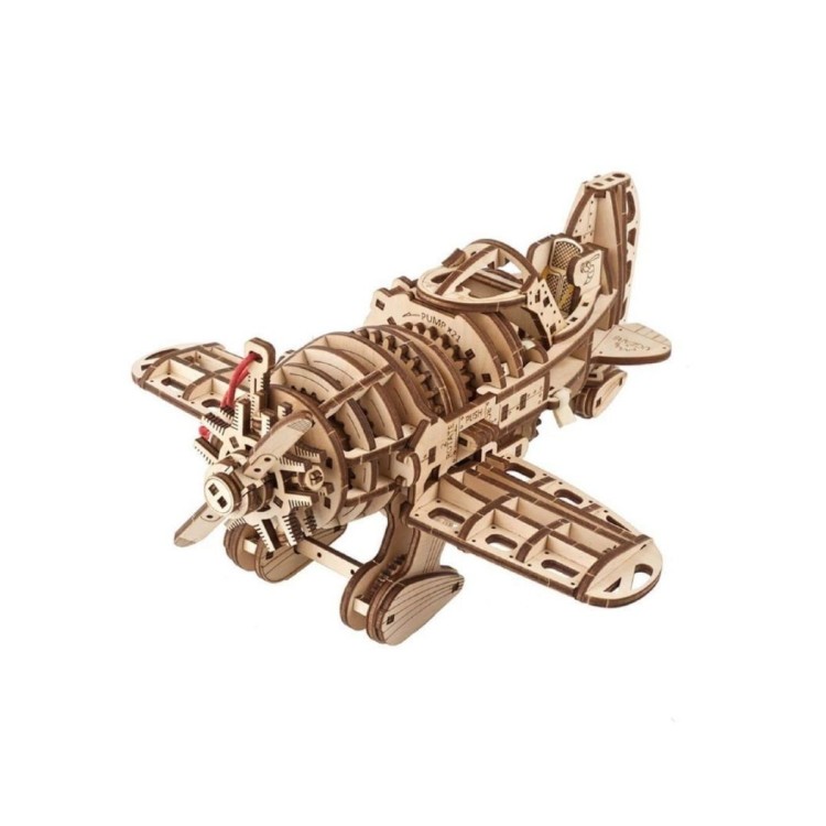 Avion Mad Hornet 354 Pcs - Puzzle 3D Mécanique en Bois