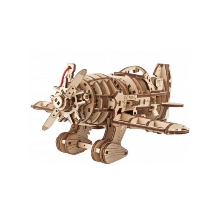 Avion Mad Hornet 354 Pcs - Puzzle 3D Mécanique en Bois