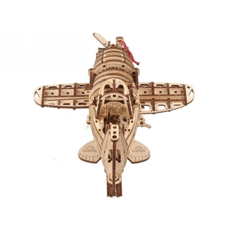 Avion Mad Hornet 354 Pcs - Puzzle 3D Mécanique en Bois