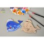 Baleine à Colorier - Puzzle 3D en Bois des Océans