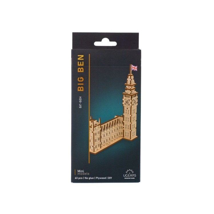 Big Ben 63Pcs - Puzzle 3D Mécanique en Bois