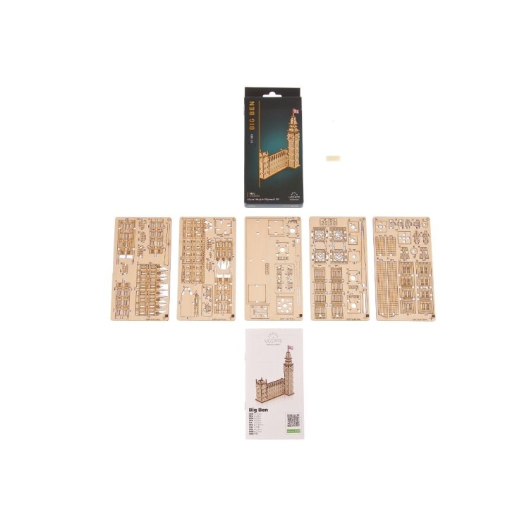 Big Ben 63Pcs - Puzzle 3D Mécanique en Bois