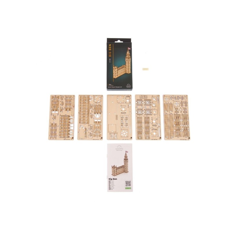 Big Ben 63Pcs - Puzzle 3D Mécanique en Bois
