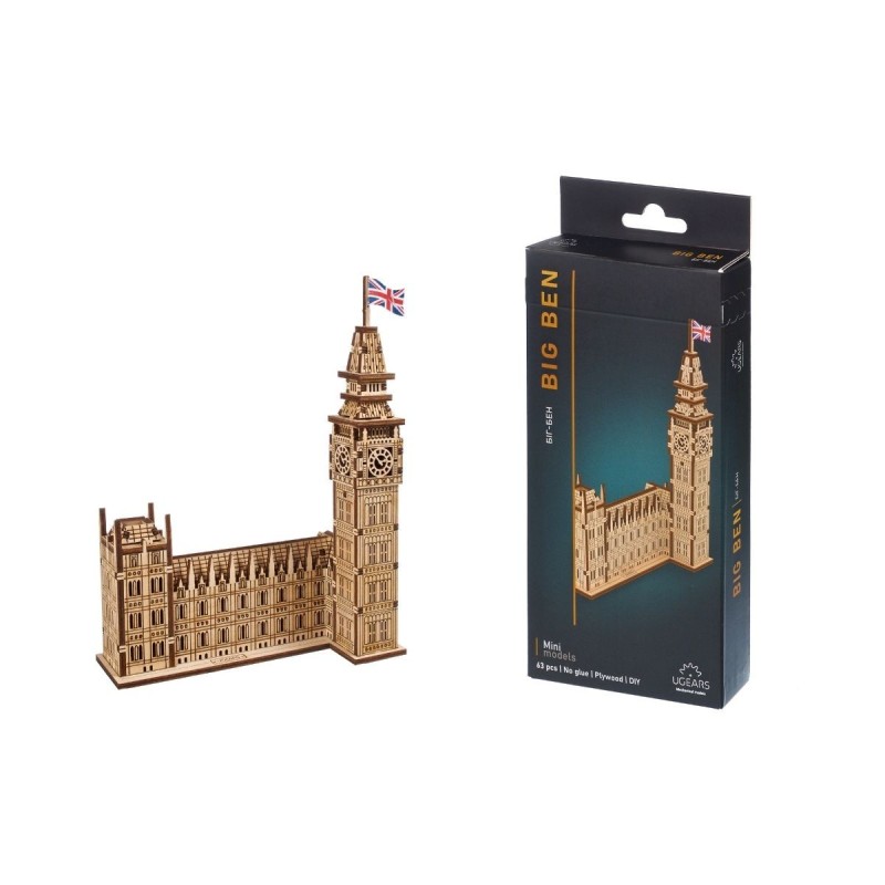 Big Ben 63Pcs - Puzzle 3D Mécanique en Bois