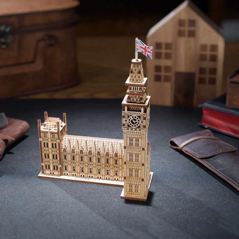 Big Ben 63Pcs - Puzzle 3D Mécanique en Bois