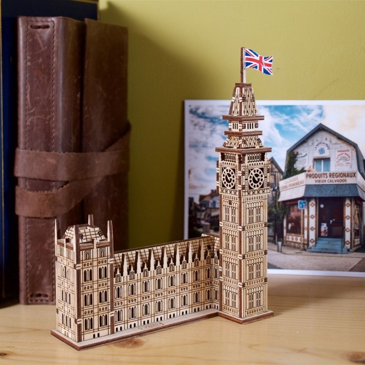 Big Ben 63Pcs - Puzzle 3D Mécanique en Bois