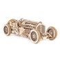 ugears bolide u 9 grand prix voiture de course mecanique vintage maquette bois puzzle 3d
