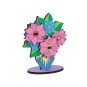 ugears bouquet de fleurs a colorier puzzle 3d en bois maquette bois puzzle 3d