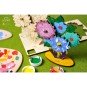 Bouquet de Fleurs à Colorier - Puzzle 3D en Bois