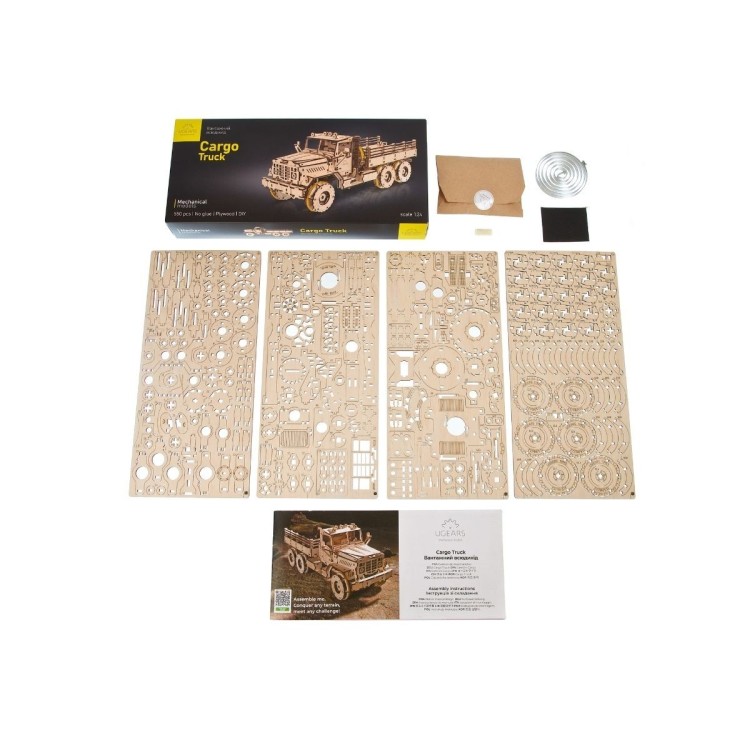 Camion Cargo 550Pcs - Puzzle 3D Mécanique en Bois