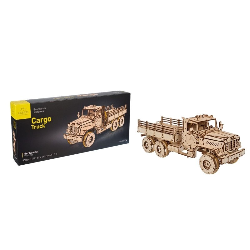 Camion Cargo 550Pcs - Puzzle 3D Mécanique en Bois