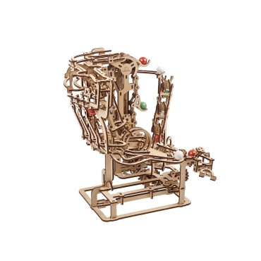 ugears circuit a billes avec elevateur puzzle 3d mecanique en bois maquette bois puzzle 3d