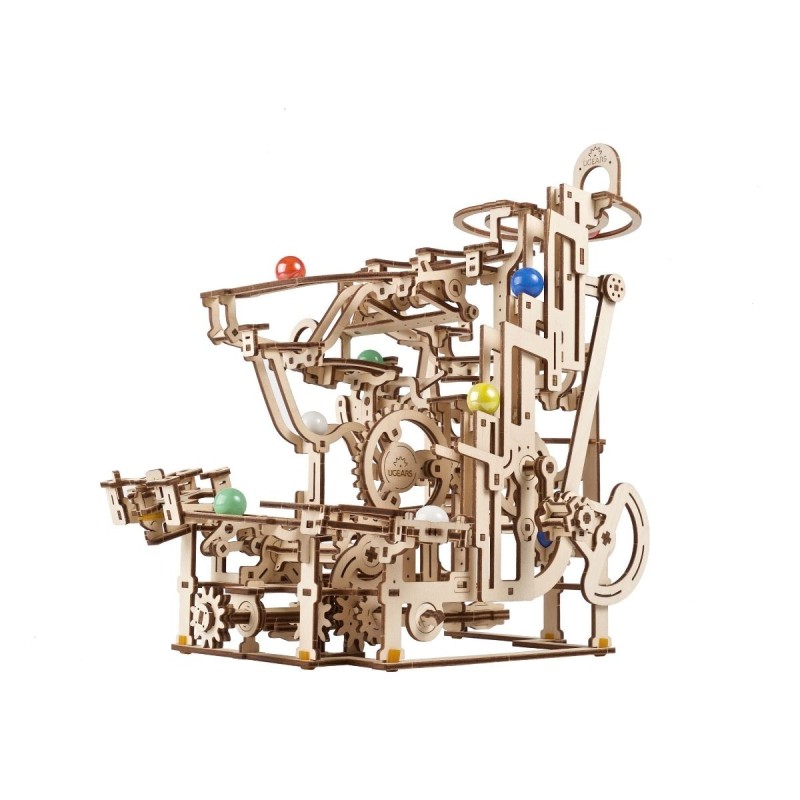 ugears circuit a billes avec gradins 315pcs puzzle 3d mecanique en bois maquette bois puzzle 3d