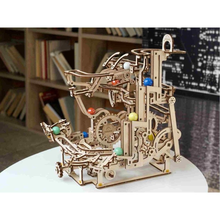 Circuit A Billes Avec Gradins 315Pcs - Puzzle 3D Mécanique en Bois