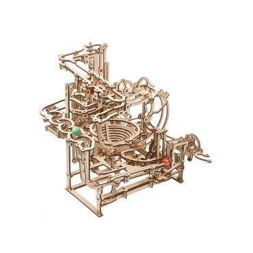 ugears circuit a billes escalier 3 niveaux puzzle 3d mecanique en bois maquette bois puzzle 3d