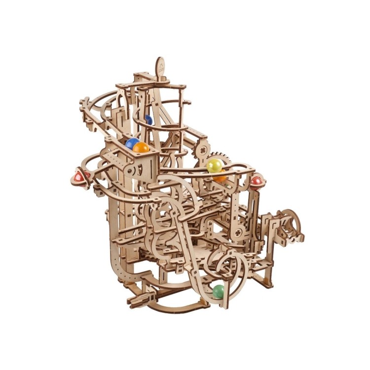 ugears circuit a billes spiral hoist 266pcs puzzle 3d mecanique en bois maquette bois puzzle 3d