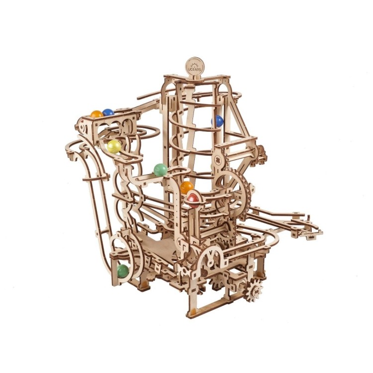 Circuit A Billes Spiral Hoist 266Pcs - Puzzle 3D Mécanique en Bois