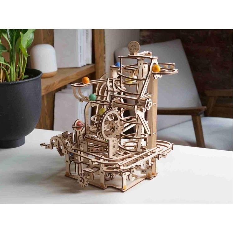 Circuit A Billes Spiral Hoist 266Pcs - Puzzle 3D Mécanique en Bois