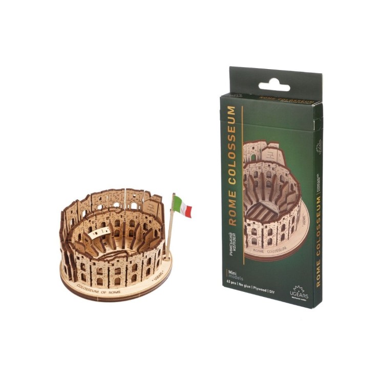 Colisee De Rome 63Pcs - Puzzle 3D Mécanique en Bois