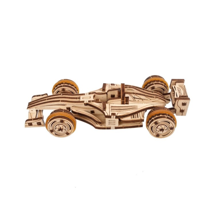 ugears compact racer 90pcs puzzle 3d mecanique en bois maquette bois puzzle 3d