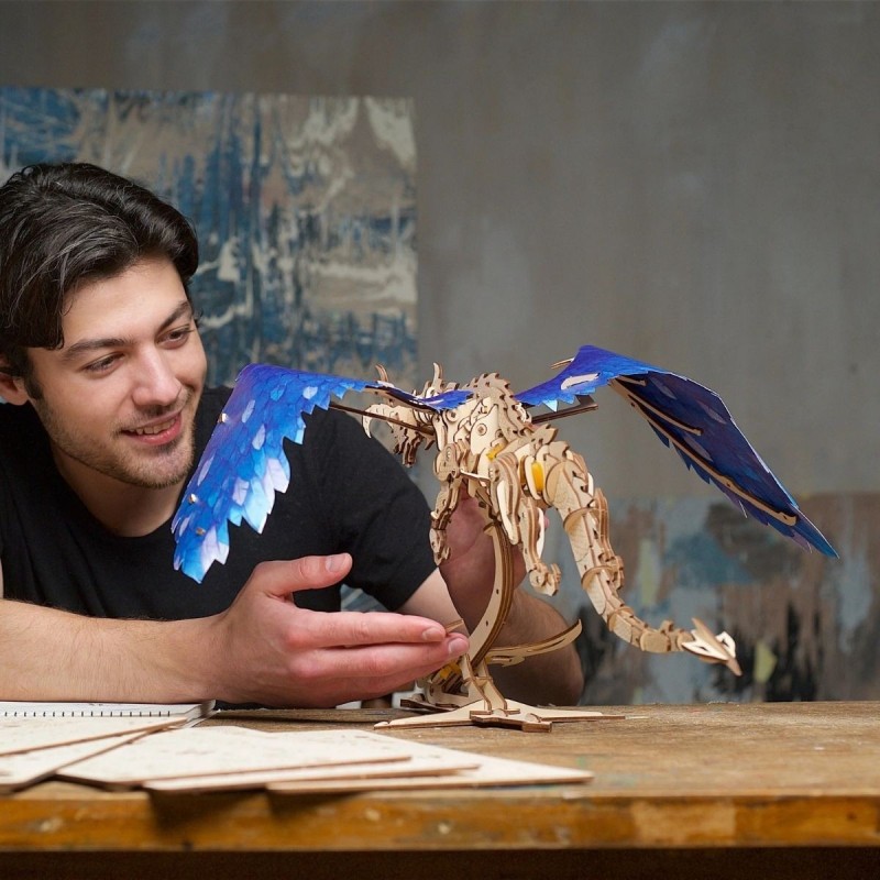 Dragon Windstorm - Puzzle 3D Mécanique en Bois