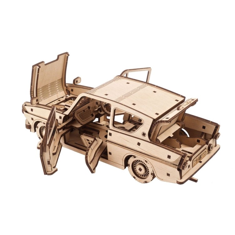 Harry Potter Ford Anglia Volante Des Weasley - Puzzle 3D Mécanique en Bois