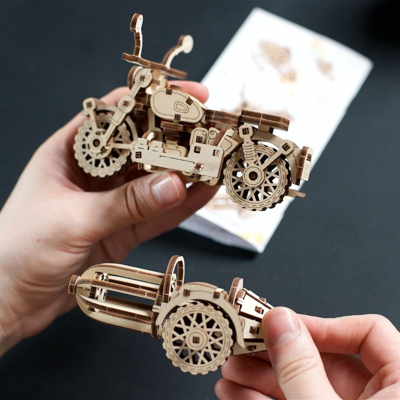 Harry Potter La Moto Volante D'hagrid 130Pcs - Puzzle 3D Mécanique en Bois
