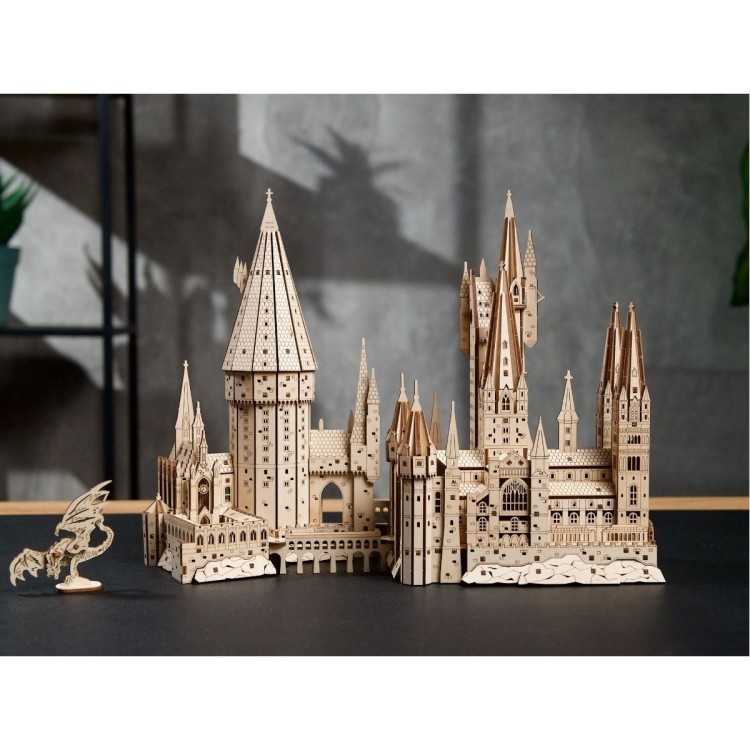 Harry Potter Le Chateau De Poudlard 340Pcs - Puzzle 3D Mécanique en Bois