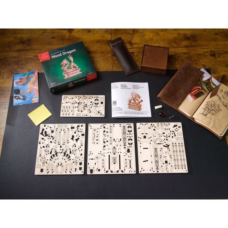 Harry Potter Le Chateau De Poudlard 340Pcs - Puzzle 3D Mécanique en Bois