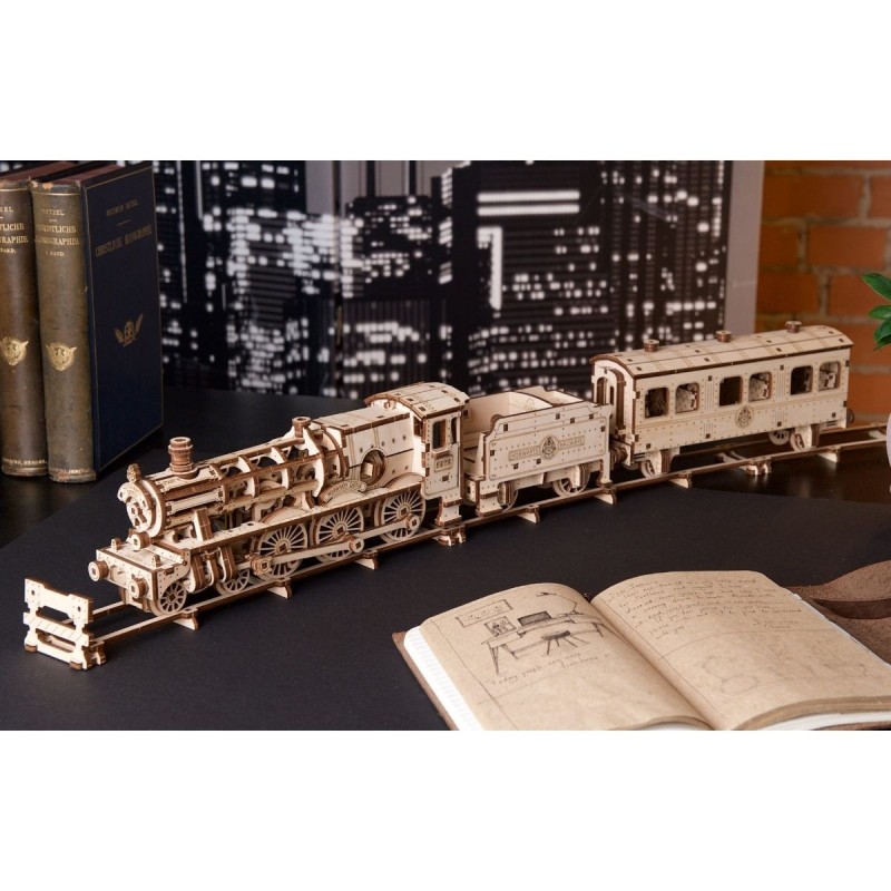Harry Potter Le Poudlard Express Tm - Puzzle 3D Mécanique en Bois