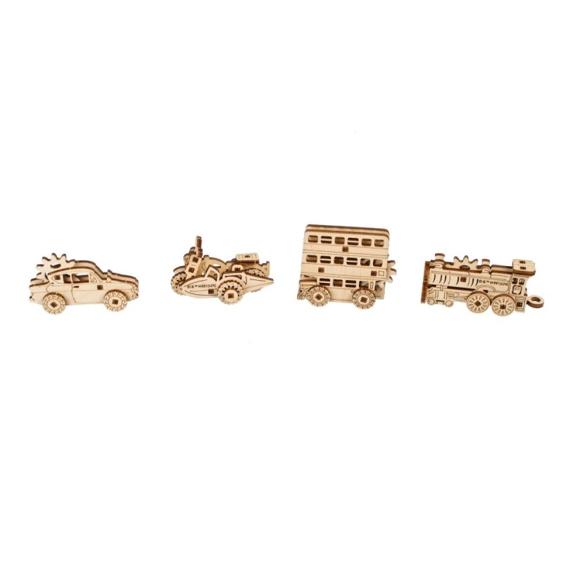 ugears harry potter vehicules magiques 61pcs puzzle 3d mecanique en bois maquette bois puzzle 3d