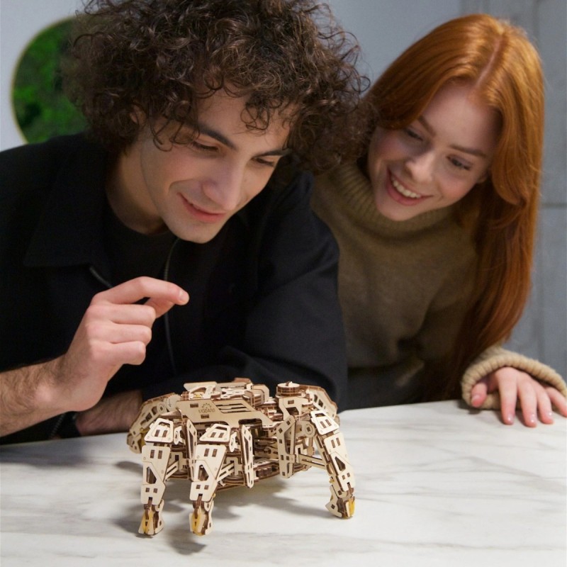 Hexapod Explorer - Puzzle 3D Mécanique en Bois
