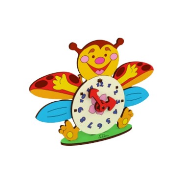 ugears horloge a colorier puzzle 3d educatif en bois maquette bois puzzle 3d