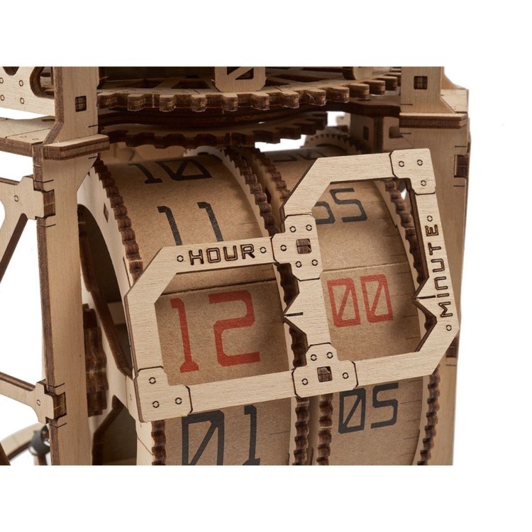 Horloge De Table Sky Watcher Tourbillon - Puzzle 3D Mécanique en Bois