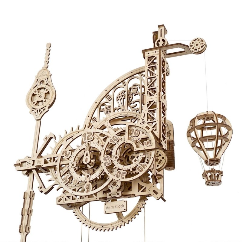 Horloge Murale - Puzzle 3D Mécanique en Bois