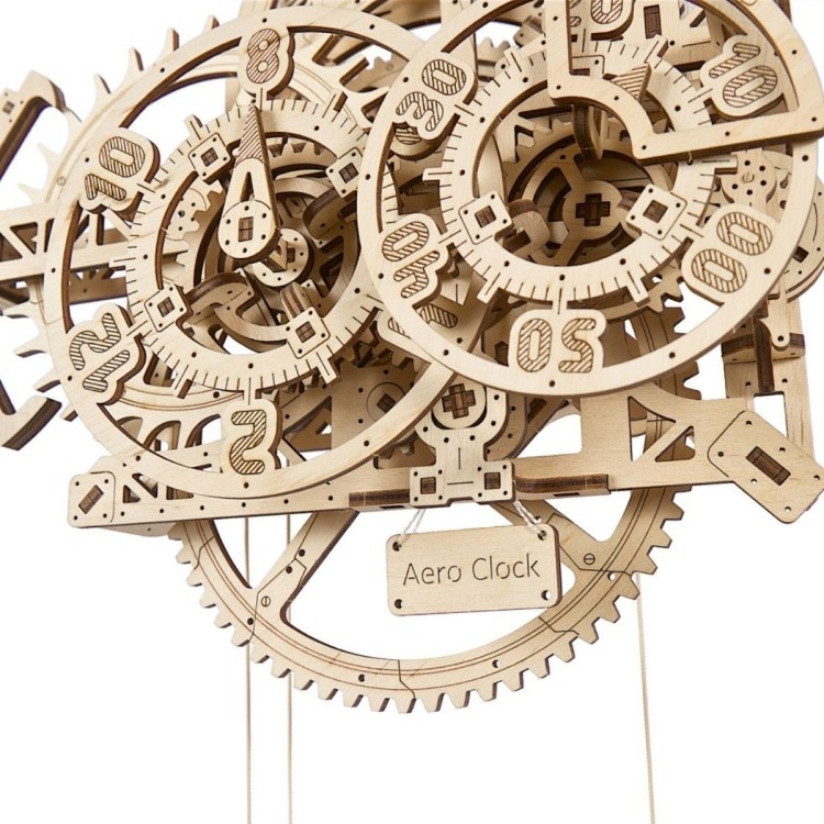 Horloge Murale - Puzzle 3D Mécanique en Bois