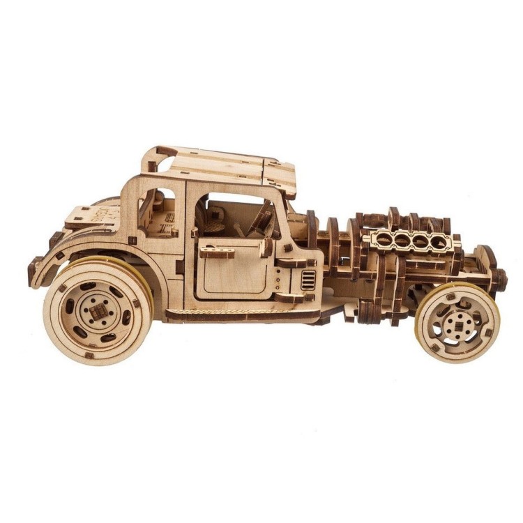 Hot Rod Furious 207Pcs - Puzzle 3D Mécanique en Bois