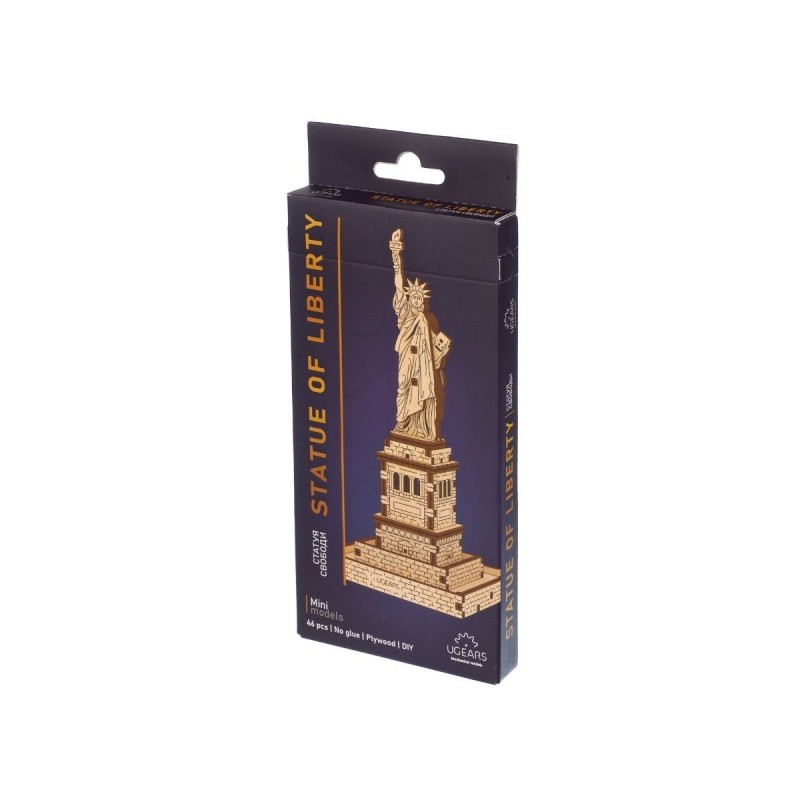 La Statue De La Liberte 46Pcs - Puzzle 3D Mécanique en Bois