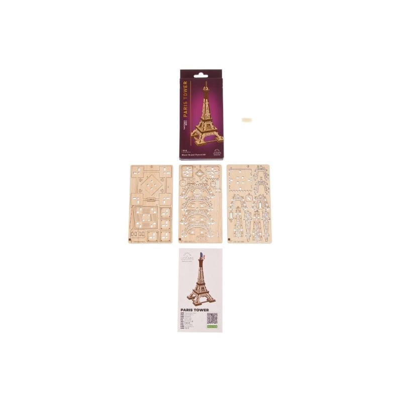 La Tour De Paris 50Pcs - Puzzle 3D Mécanique en Bois