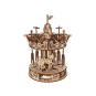 ugears le carrousel automate mecanique vintage maquette bois puzzle 3d