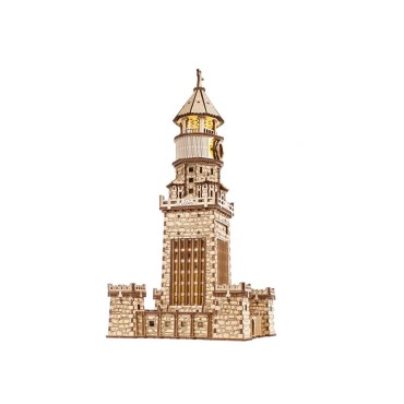 ugears le phare d alexandrie 340pcs puzzle 3d mecanique en bois maquette bois puzzle 3d