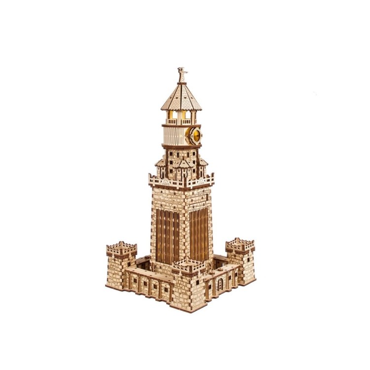 Le Phare D'alexandrie 340Pcs - Puzzle 3D Mécanique en Bois