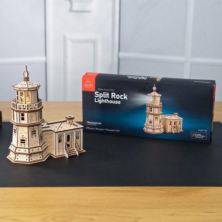 Le Phare De Split Rock 295Pcs - Puzzle 3D Mécanique en Bois