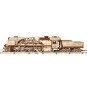 ugears locomotive v express avec tender maquette mecanique de train a vapeur maquette bois puzzle 3d